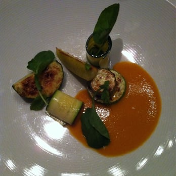Luce - 2014 summer tasting. Entremet. Summer squash with bouillabaisse - Wine Bars Near Me - San Francisco, California Luce - 2014 summer tasting. Entremet. Summer squash with bouillabaisse - Wine Bars Near Me - San Francisco, California
