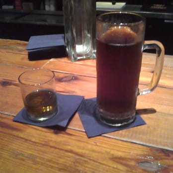 Wildfire - Makers Mark, and a Shiner Bock draft, at Wild Fire Georgetown TX - American Near Me - Georgetown, Texas