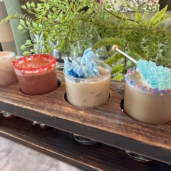 Founders Coffee - St Rose - The Taylor Swift flight in all its IG-worthy beauty! - Coffee & Tea Near Me - Henderson, Nevada