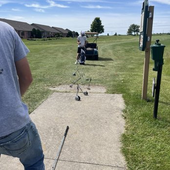 The Links at Ireland Grove - Bad golf cart accident clubs everywhere! - Golf Near Me - Bloomington, Illinois