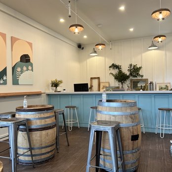 Dreamcôte Wine Co. - a kitchen with a bar and stools - Wineries Near Me - Los Olivos, California Dreamcôte Wine Co. - a kitchen with a bar and stools - Wineries Near Me - Los Olivos, California