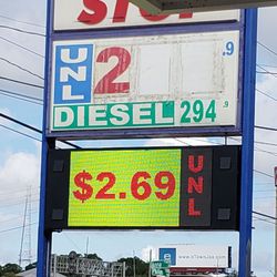 Pit Stop - New digital sign!