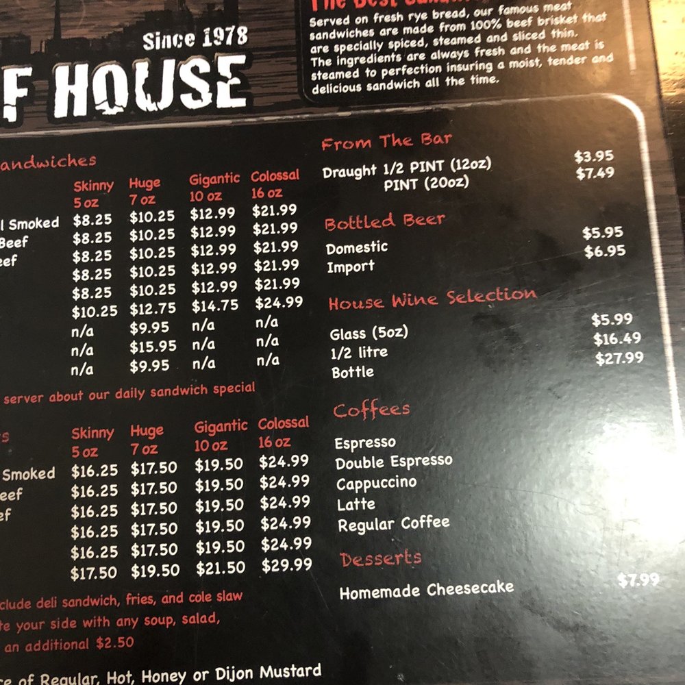 The Corned Beef House - Menu - Delis Near Me - Vaughan, Ontario