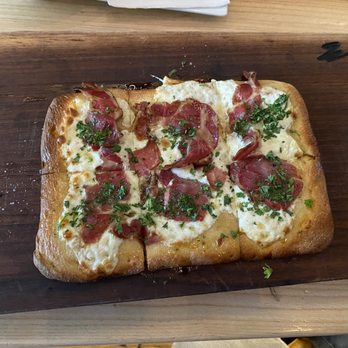 Brennan's - Black Truffle Flatbread with Ricotta, Black Truffles and Jalapeño Honey - Wine Bars Near Me - Saint Louis, Missouri