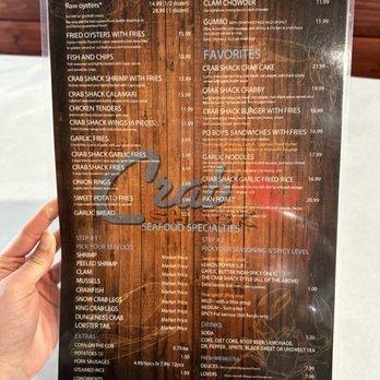 The Crab Shack - Menu 2/2023 - Cajun/Creole Near Me - Cypress, California