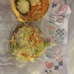Rally's - Another picture of the person who does not know how to read who made my burger and I lost money for.