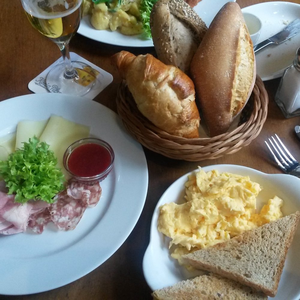 Tiefenthal - Eimsbütteler breakfast with scrambled eggs. - Cocktail Bars Near Me - Hamburg, HH Tiefenthal - Eimsbütteler breakfast with scrambled eggs. - Cocktail Bars Near Me - Hamburg, HH