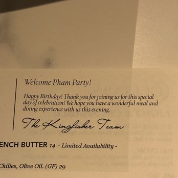 Kingfisher - Personalized Touch on the Menu - Vietnamese Near Me - San Diego, California Kingfisher - Personalized Touch on the Menu - Vietnamese Near Me - San Diego, California