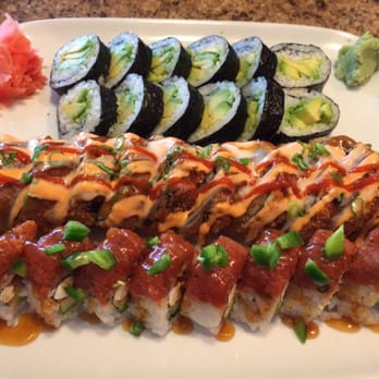 Zen Zen Sushi - Back to front - Avocado rolls, crunchy philly roll, Tony roll. - Japanese Near Me - Central Point, Oregon Zen Zen Sushi - Back to front - Avocado rolls, crunchy philly roll, Tony roll. - Japanese Near Me - Central Point, Oregon