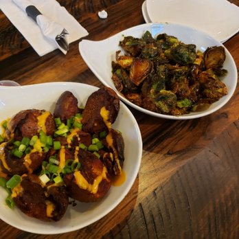 Mo' Brunch & Brews - Crispy papas and naked fried brussel sprouts. - Breakfast & Brunch Near Me - Houston, Texas Mo' Brunch & Brews - Crispy papas and naked fried brussel sprouts. - Breakfast & Brunch Near Me - Houston, Texas