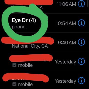 Total Vision - Called 4 times to finally get an answer. - Optometrists Near Me - San Diego, California