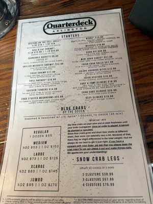 Menu photo 3 Quarterdeck Arlington, VA