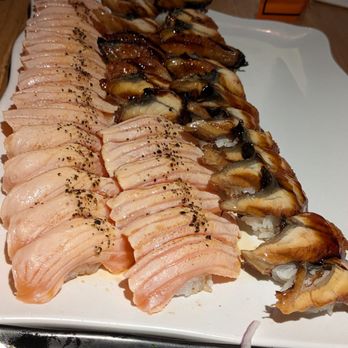 Eat's Ayce Sushi - Seared pepper salmon and unagi - Japanese Near Me - Alhambra, California Eat's Ayce Sushi - Seared pepper salmon and unagi - Japanese Near Me - Alhambra, California