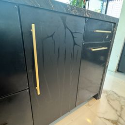 When they removed the film it left this permanent damage. It's fully streaked. Needs to be replaced. When they removed the film it left this permanent damage. It's fully streaked. Needs to be replaced.