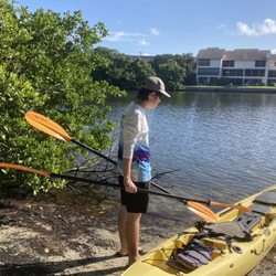 Lakeview Paw Park - Kayaking fishing on Lake Sarasota