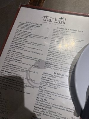 Menu photo 4 Thai Basil Sacramento, CA