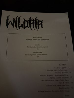 Menu photo 3 Wildair New York, NY Menu photo 3 Wildair New York, NY