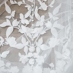 Lauderdale Bride - Lace detailing on the train