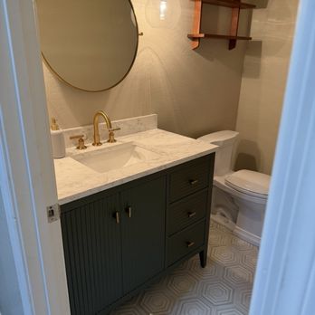 A-Team Remodeling - Powder bath remodel - Flooring Near Me