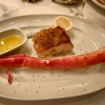 Ocean 44 - Chilean sea bass with add-on jumbo norwegian king crab leg - Seafood Near Me - Scottsdale, Arizona