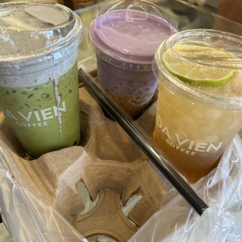 Da Vien Coffee - Dirty matcha, Ube Coffee*, Lychee Jasmine* - Desserts Near Me - Westminster, California