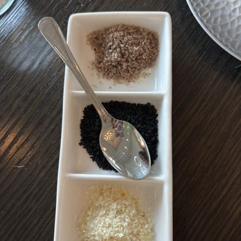 Salt - Variety of salts for food or bread dip - New American Near Me - Amelia Island, Florida