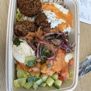 NAYA - Falafel bowl with Side of Rice with Vermicelli - Mediterranean Near Me - New York, New York
