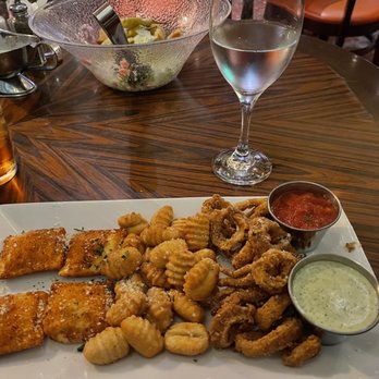 Vino's Italian Kitchen - Trio from the appetizer menu. Good stuff! - Steakhouses Near Me - Thackerville, Oklahoma Vino's Italian Kitchen - Trio from the appetizer menu. Good stuff! - Steakhouses Near Me - Thackerville, Oklahoma