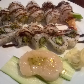 Sushigo - Salmon Skin Roll, Shrimp Tempura Roll and and Scallop - Sushi Bars Near Me - Boca Raton, Florida Sushigo - Salmon Skin Roll, Shrimp Tempura Roll and and Scallop - Sushi Bars Near Me - Boca Raton, Florida