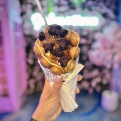 Gaufres & Glaces - Gaufre gonflée brownie & caramel