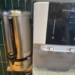Complimentary hot tea and purified water Complimentary hot tea and purified water