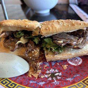 Four Sea Restaurant - Marinated Beef Sandwich ~ $6.50 - Chinese Near Me - Hacienda Heights, California