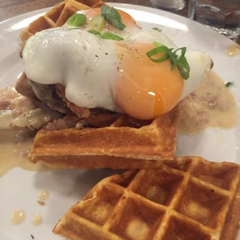 Jam Cafe on Beatty - 2 stars for this chicken waffle. - Breakfast & Brunch Near Me - Vancouver, British Columbia