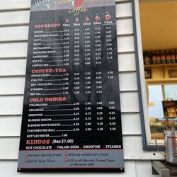 Hot Shots Coffee - Menu