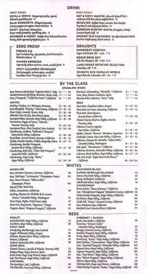 Menu photo 1 Hudson 29 Kitchen + Drink Upper Arlington, OH