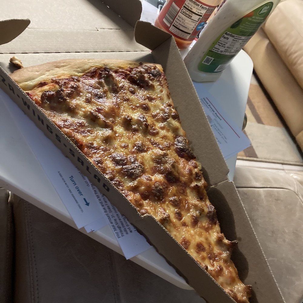 Slice Factory - Jumbo Sausage Jumbo Slice - Pizza Near Me - Berwyn, Illinois