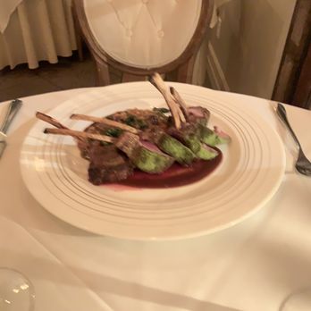 Cafe Monarch - Rack of lamb-giant portion! Hubby had to take it to go! - New American Near Me - Scottsdale, Arizona Cafe Monarch - Rack of lamb-giant portion! Hubby had to take it to go! - New American Near Me - Scottsdale, Arizona