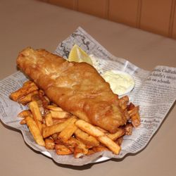 The South Glengarry - In house Beer battered Haddock, servers with fresh cut fries, homemade coleslaw and tartar sauce.