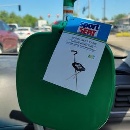 The sport seat. In the golf department but we're using it for fishing The sport seat. In the golf department but we're using it for fishing