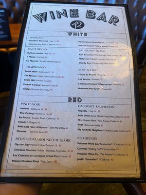 Menu photo 2 Tap 42 Aventura, FL