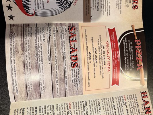 Menu photo 6 Third Base Pint House Powell, OH