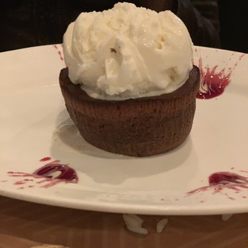 Fasil Mediterranean Restaurant - Lava Cake -- the chocolate is dark chocolate and it a bit bitter. - Turkish Near Me - Boonton, New Jersey