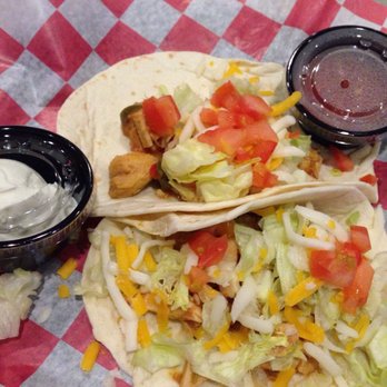 Ace's Pub - Monday's are $1 tacos. Chicken or beef. Hard or soft. These are soft chicken tacos. Yum! - Pubs Near Me - Lafayette, Indiana