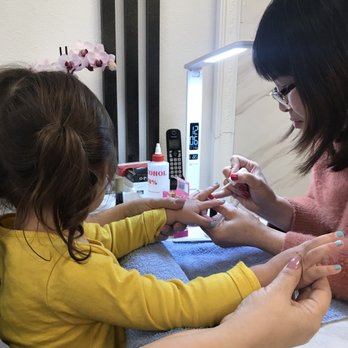 One Nails and Spa - My daughter getting nails done - Nail Salons Near Me - Whittier, California