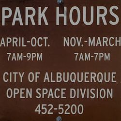 Foothills Trailhead - Embudito Trailhead Hours