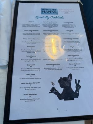 Menu photo 1 Hurricane Hanks Holmes Beach, FL Menu photo 1 Hurricane Hanks Holmes Beach, FL