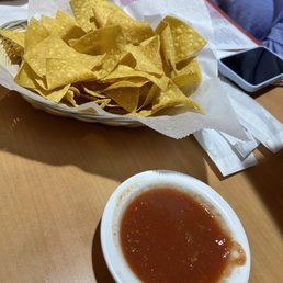 Proof that we got one basket of chips...