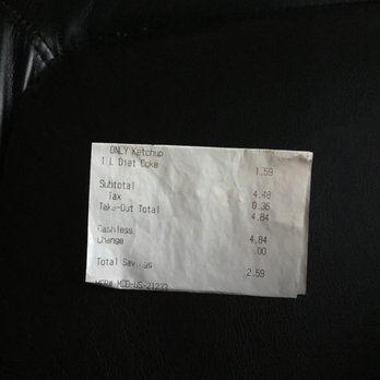 McDonald's - Charged $1.59 for a soda but the drive through menus shows $1.00 - Fast Food Near Me - Antioch, Illinois