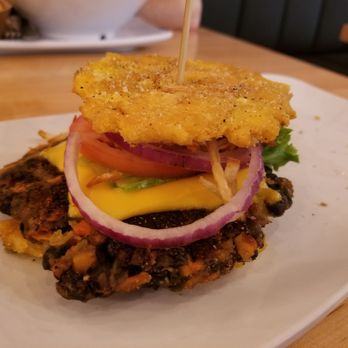PINCHO - Veggie burger on a toston - Burgers Near Me - Miami, Florida