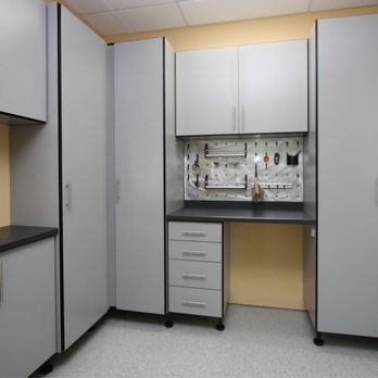 Classy Closets - Gray Garage Cabinets - Interior Design Near Me - Laguna Hills, California